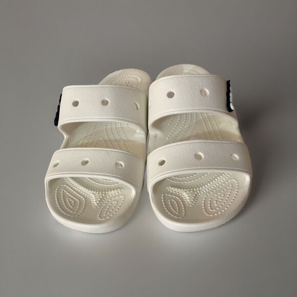 Crocs Iconic Comfort Women’s White Slide On Sandal Size 9 - Picture 2 of 8